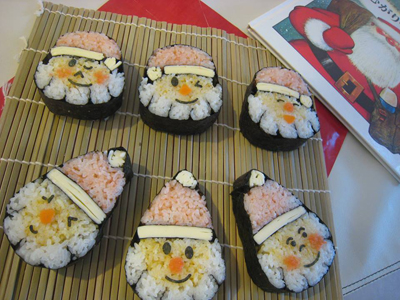 巻き巻きクリスマス絵巻寿司クッキング♪