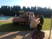 ナリス化粧品　新潟　名古屋嬢的　結婚式♪　私の友人は、戦車に乗って登場しました(*´∀｀*)